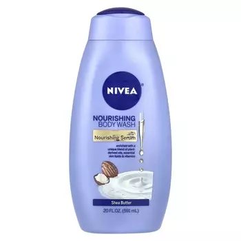 Nivea, Питательный гель для душа, масло ши, 20 жидких унций (591 мл)