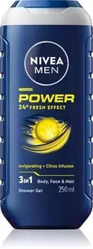 Nivea Power Refresh Gel De Douche TU прозрачный