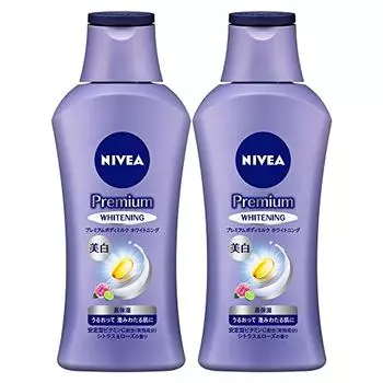 Nivea Premium Body Milk Whitening Set of 2 (190G x 2) [Clear Moisture and Shiny Skin] [Body Emulsion] Whitening Care [Quasi-drug]