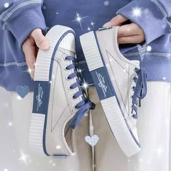 Низкие парусиновые туфли женские кроссовки на шнуровке плоские повседневные туфли модные дышащие кроссовки с мягкими ботинками вулканизированная обувь 35