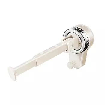 No Drill Clothes Hanger Retractable Hanger Organizer Reusable Hook for Balcony&Laundry Beige-1 Pole