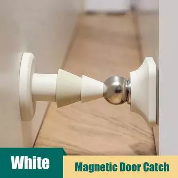 No Punching Magnetic Suction Door Rear Retainer Silicone Mute Door Stopper Bedroom Door Door Stopper Accessories