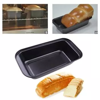 No-Stick Cake Bread decorating Mold Bakeware Carbon Steel Toast Bread Pan-Bread Pan Mold moldes de silicona para manualidades 3d чёрный