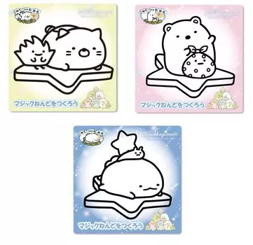 Nobu Company Magic Clay Sumikko Gurashi Starry Sky Walk 3 типа набор (Кот/Белый медведь/Ящерица) SG4498-КОМПЛЕКТ