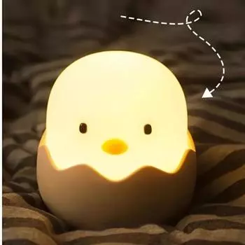Ночник-ночник Chick Egg для силиконового сенсорного датчика Lampara Led для лампы с сенсорным управлением
