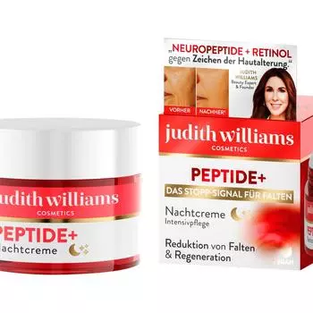 Ночной крем против морщин Judith Williams Peptide+, 50 мл