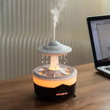 Ночной увлажнитель воздуха UFO с цветными светодиодными лампами, диффузор аромата эфирного масла, вилка EU US, беспроводной пульт дистанционного управления, ультразвуковой увлажнитель воздуха EU