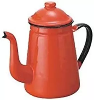 Noda Horo Coffee Pot 1.0L Enamel for Gas Fire Retro Made in Japan Kirin Red