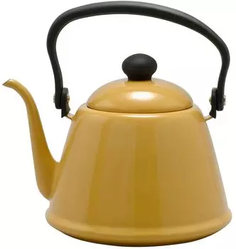 Noda Horo Drip Kettle 2L Enamel Gas Fire/IH Compatible Narrow Mouth Made in Japan Camel DK-200CA