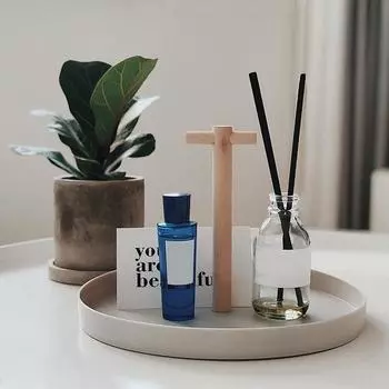 Nodic Simple круглый поднос для хранения вещей спальня рабочий стол косметика ювелирные изделия органайзер для мелочей белый