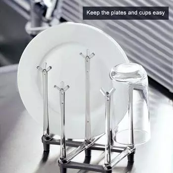 Non-Slip Bottom Bottle Cleaning Dryer Adjustable Spacing Bottle Drainer Stand Kitchen белый