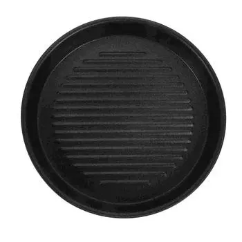 Non Stick Frying Pan Non-stick Steak Grill Grilled Fish Plate Household Aluminum Kitchen Essentials чёрный