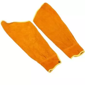 Non-stick Liner Leather Welding Work Sleeves Cowhide Leather Arm Guards Welding Supplies Free size