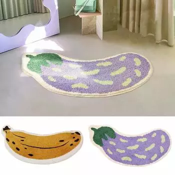 NonSlip Banana Bath Mat Super Absorbent Bedroom Toilet Floor Rug Creative Shower Rug Soft Bathroom Carpets Bath Entrance Doormat 40x80cm