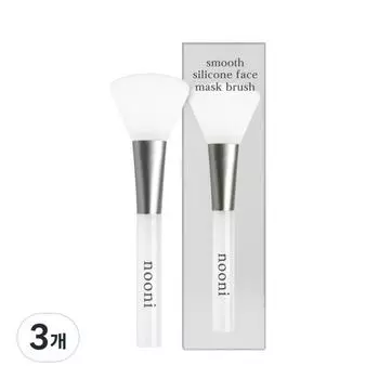 Nooni Smooth Silicone Face Mask Brush, 3 pieces, mixed colors
