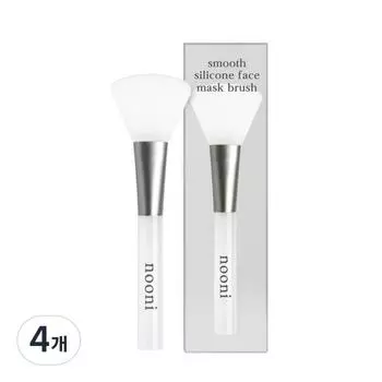 Nooni Smooth Silicone Face Mask Brush, 4 pieces, mixed colors