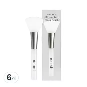 Nooni Smooth Silicone Face Mask Brush, 6 pieces, mixed colors