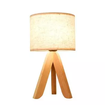 Nordic Bedroom Bedside Desk Lamp Home Linen Lampshade Dining Bar Table Light Reading Table Night Light E27 Bulb Decoration CHINA
