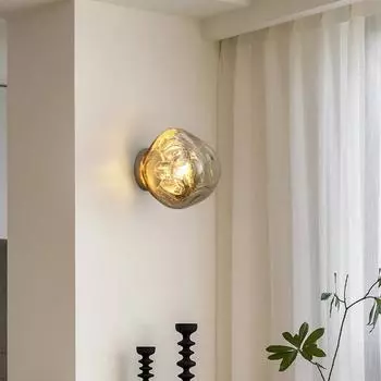 Nordic LED Lava Wall Lamp Light Modern Postmodern Led Glass Wall Lights for Living Room Hallway Bedroom Wall Decoration Lamps Warm white