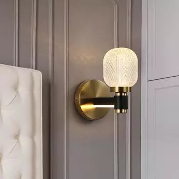 Nordic LED Light Luxury Wall Lamp Современный теплый светильник для спальни, ночник для гостиной, фоновое украшение для стены, настенное бра Warm White