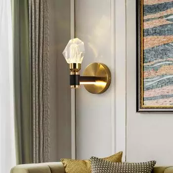 Nordic LED Light Luxury Wall Lamp Современный теплый светильник для спальни, ночник для гостиной, фоновое украшение для стены, настенное бра Warm White