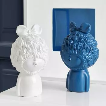 Nordic Light Luxury Art Creative Girl Украшения Современная гостиная ТВ-тумба Вход Винный шкаф Книжная полка Украшения для дома