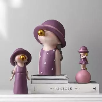 Nordic Light Luxury Bubble Girl украшения из смолы креативная гостиная тумба под телевизор настольное украшение для дома подарки