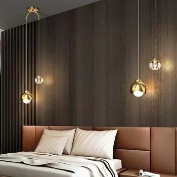 Nordic Luxury Crystal LED Люстра с двойной головкой, длинная линия, подвесной светильник для домашнего декора, ресторана, бара, спальни, подвесные светильники чёрный