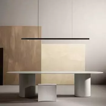 Nordic Modern Led Long Chandelier Linear Hanging Lights Decorative Lamp For Dining Loft Kitchen Indoor Lighting Fixture Length 80cm&Warn lihgt чёрный