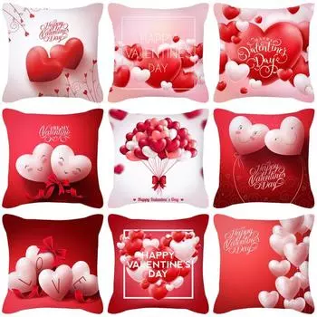 Подушка Nordic Red ко Дню святого Валентина Love Peach Skin в комплект не входит наполнитель подушки Peach skin material