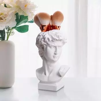 Nordic Resin David Vase Face Head Interior Decorative Flowerpot Modern Jars Decoration Flower Arrangements Desktop Art Sculpture