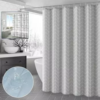 Nordic Simple Bathroom Thicken Shower Curtain Cloth Bathroom Partition Curtain Shower Curtain/Комплекты для ванной с душевой занавеской 1PC 80x180cm