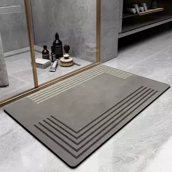 Nordic Simple Diatom Mud Mat Коврик для ванной комнаты Бытовой туалет Износостойкий впитывающий коврик для ног Коврик для входной двери 40*60cm