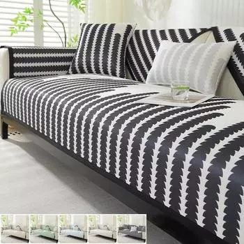 Nordic Sofa Cover Mat Summer Cool Feeling Couch Coushion Towel Non-slip Universal Sofa Slipcover for Living Room Home Decor A 70x70