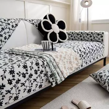Nordic Sofa Cushion Chenille Four Seasons Universal Non-Slip Cushion Simple and Modern Fabric Craft Cover Cloth Universal Sofa Cover 70*70cm