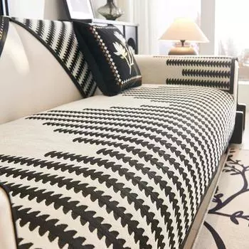 Nordic Style Chenille Sofa Cushion Four Seasons Universal Seat Cushions Non-Slip Leather Sofa Cover Cover Cloth 70*70cm