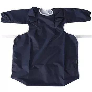 Nordico Toddler Kinder Dining Table Нагрудник с длинными рукавами, 03 Navy, 1 шт., 1 шт.