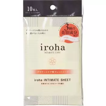 NORIGA ILOHA Интимные простыни 10 шт. Очиститель деликатных зон Чистящие средства (1) Снимите простыню и аккуратно протрите очищаемую область.. (2) После использования,