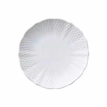 Noritake 94812/1655 Deep Plate, 6.7 inches (17 cm), Shale Blan, Microwave Safe, Dishwasher Safe, 1 Piece Fine Porcelain (Premium White)