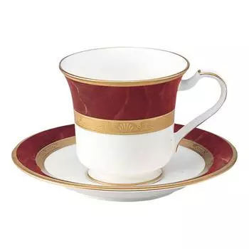 Noritake American Cup Saucer 220cc Hemingway Marron Bone China & Y59589/4733