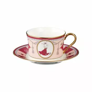 Noritake Cup Saucer 245cc Moomin Moominvalley Summer Festival 1 Guest Red Bone China & (Coffee Tea) TG93686/N-092L