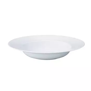 Noritake Deep Plate 370cc Grandeur Microwave Safe Dishwasher Safe 1 Piece White Fine Porcelain 24.5cm (Premium White) 1657L/94999