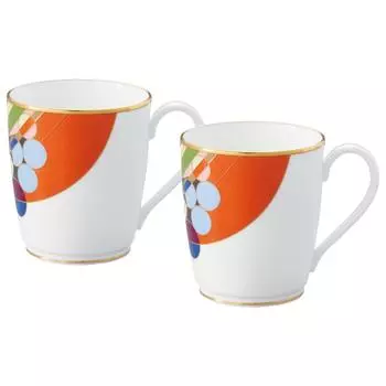 Noritake Mug 285cc Frank Lloyd Wright March Balloons 2 Bone China (Pair Set) WP59880/4947