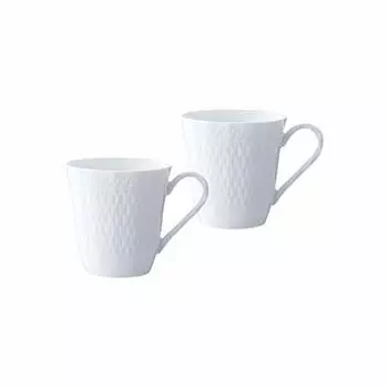 Noritake Mug (pair set) 300cc Cher Blanc microwavable dishwasher corresponding two fine porcelain (premium white) P94855 / 1655