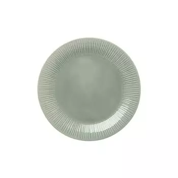 Noritake Plate 17cm Conifer Ash Microwave Safe Dishwasher Safe 1 Piece Gray Fine Porcelain (White) 1724L/90012
