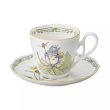 Noritake TT97889/4924-8 Чашка и блюдце (Для кофе/чая), 12,5 жидких унций (375 куб.см), Можно разогревать в микроволновке, костяной фарфор