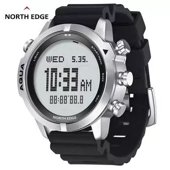 NORTH EDGE Mens Smart Watch Professional Dive Computer Watch Scuba Diving NDL (No Deco Time) 50M Altimeter Barometer Compass New чёрный