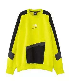 North EXTREME Sweat Crew Sulfur Spring Gray M [The Face] 92 Green/Banadis