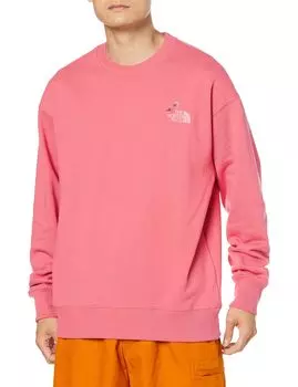 North Flower Logo Crew Унисекс Электростатический уход Slate Rose S [The Face] [FW23]