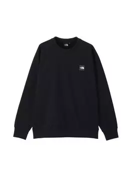 North Heather Logo Crew Thermal Black M [The Face] Мужская чёрный